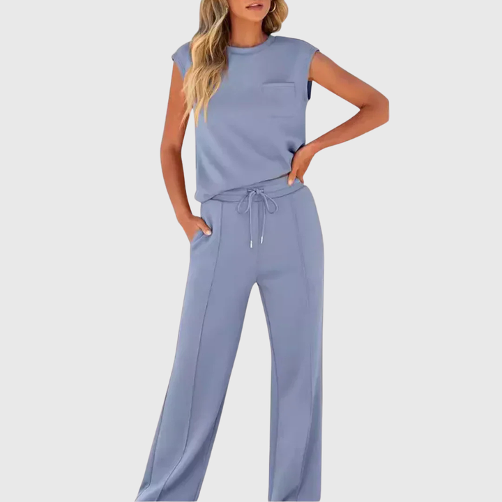 Lolly | Soft black loungewear set, relaxed fit, two-piece