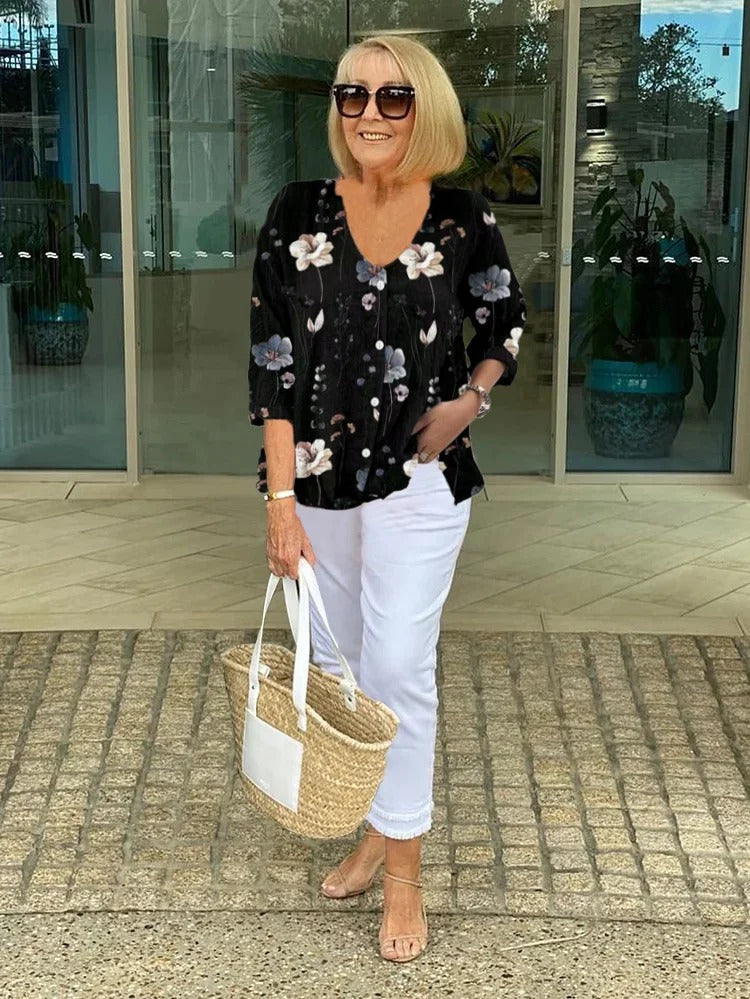 ANITA™ | Elegant Floral Blouse