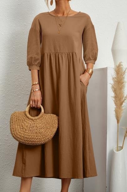 Bella | Women's Lantern Sleeve Dress