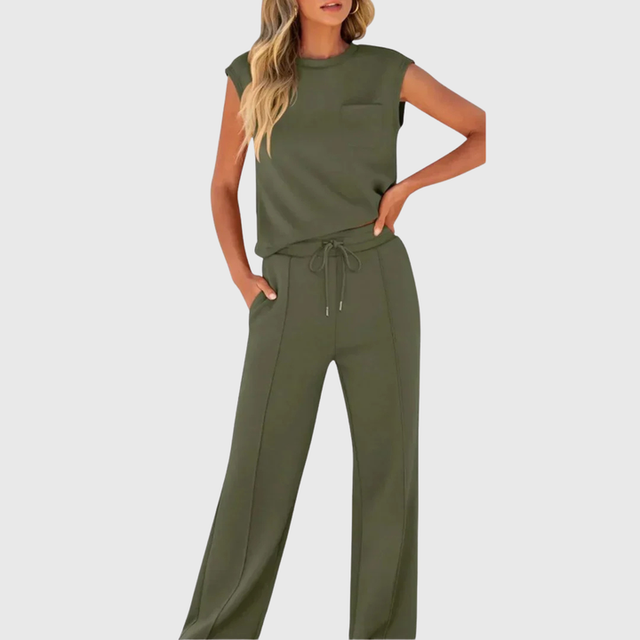 Lolly | Soft black loungewear set, relaxed fit, two-piece