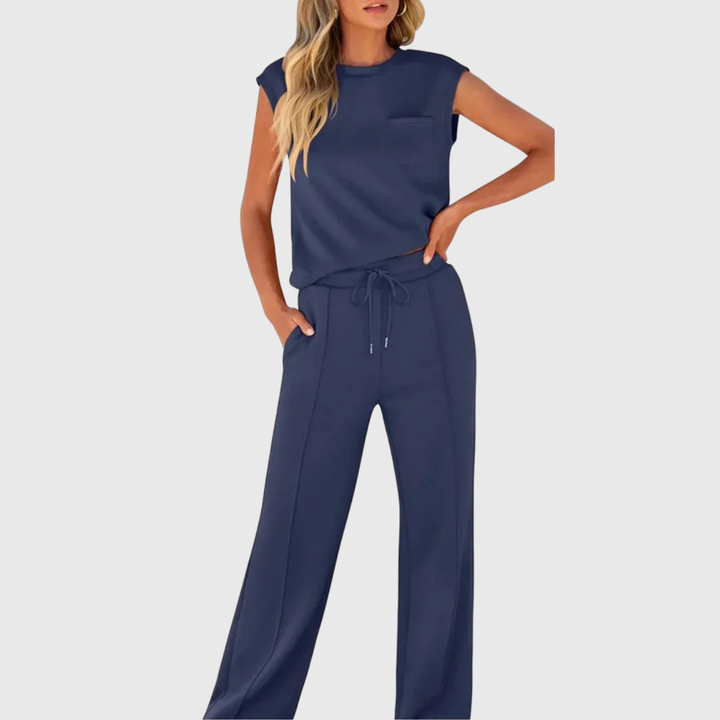 Lolly | Soft black loungewear set, relaxed fit, two-piece