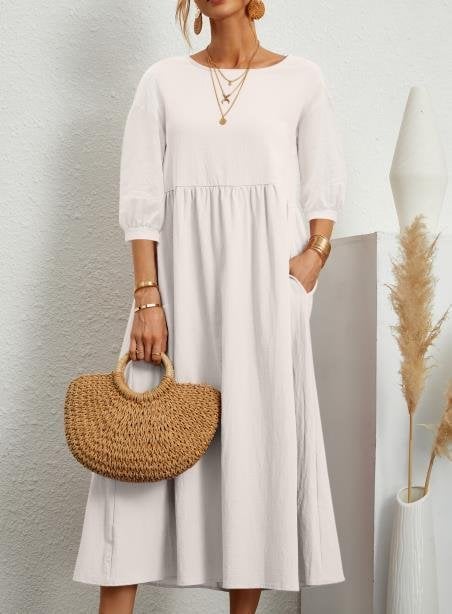 Bella | Women's Lantern Sleeve Dress