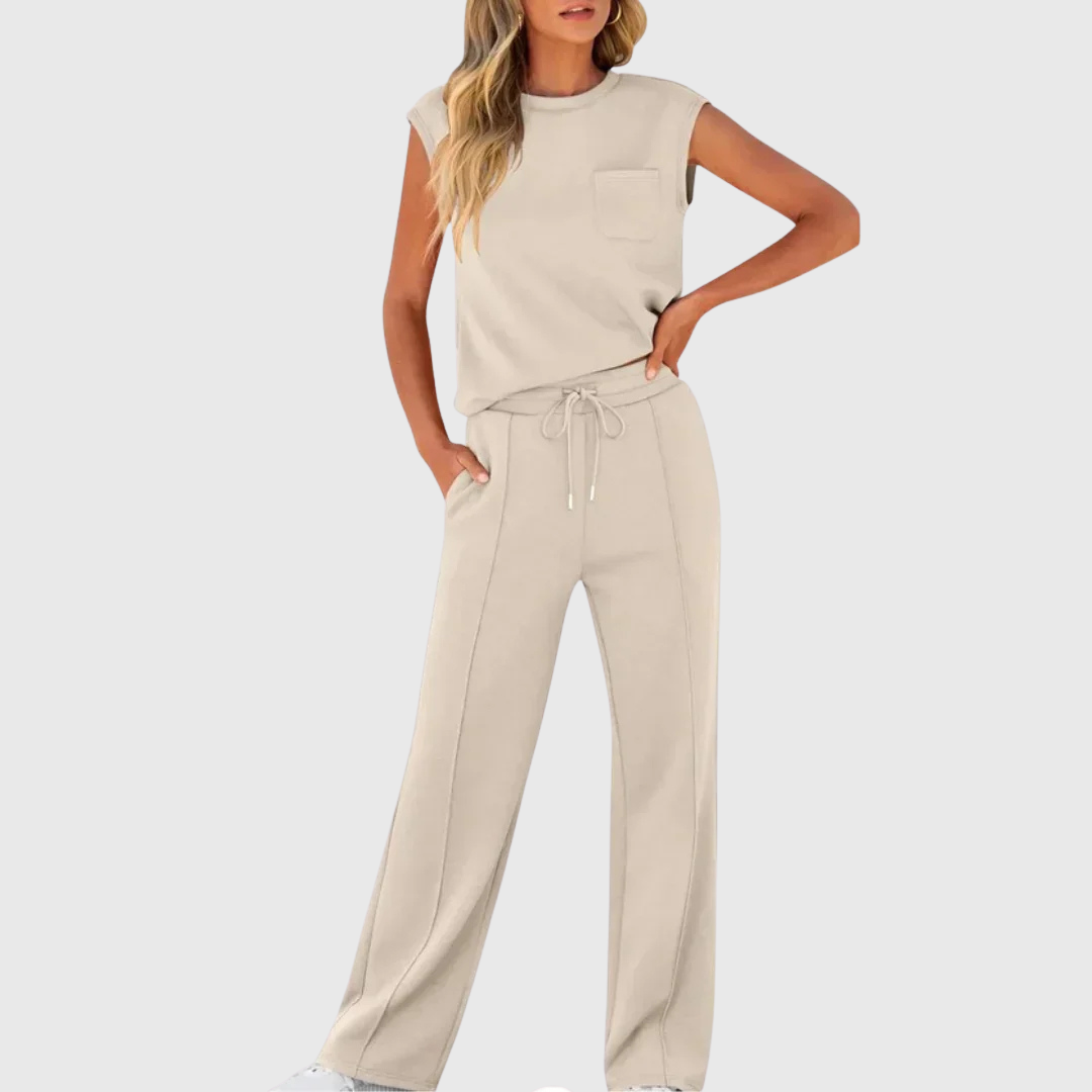Lolly | Soft black loungewear set, relaxed fit, two-piece