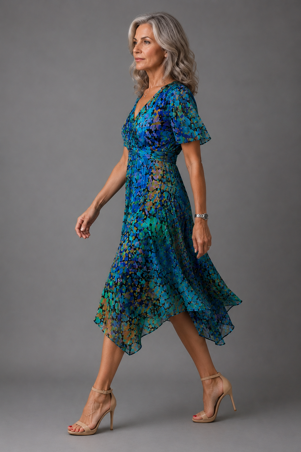 Sapphire | Breezy Blue Midi Dress