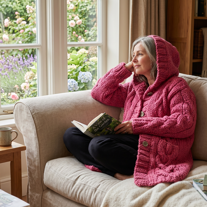 KARINA - ELEGANT COSY COAT WITH TUMMY COVERAGE
