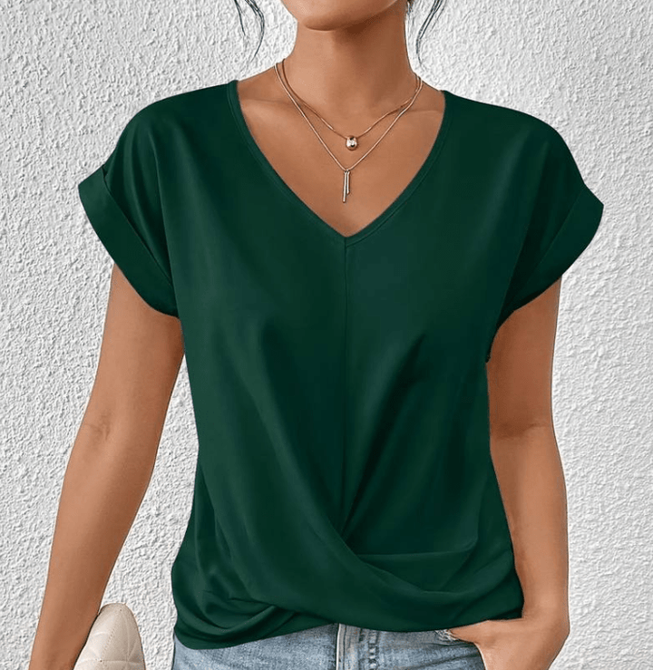 Carolyn | Tummy-Tucking V-Neck Top