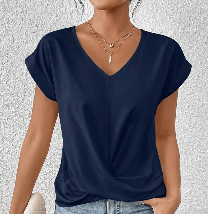 Carolyn | Tummy-Tucking V-Neck Top