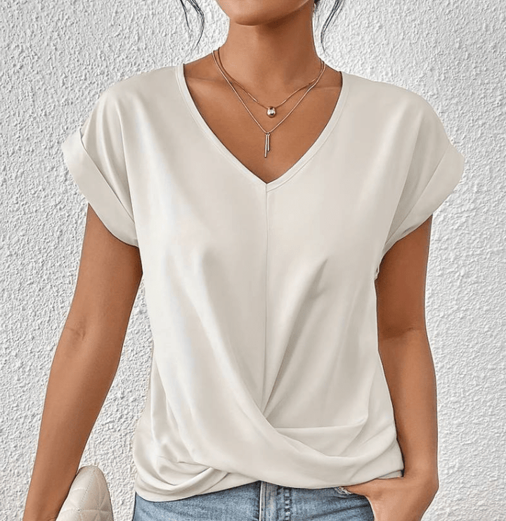 Carolyn | Tummy-Tucking V-Neck Top