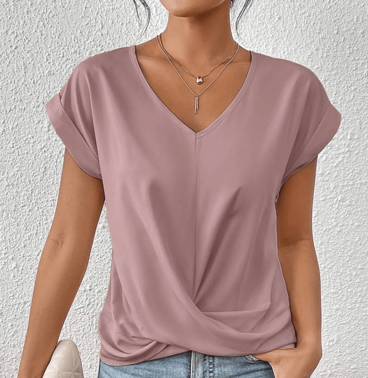 Carolyn | Tummy-Tucking V-Neck Top