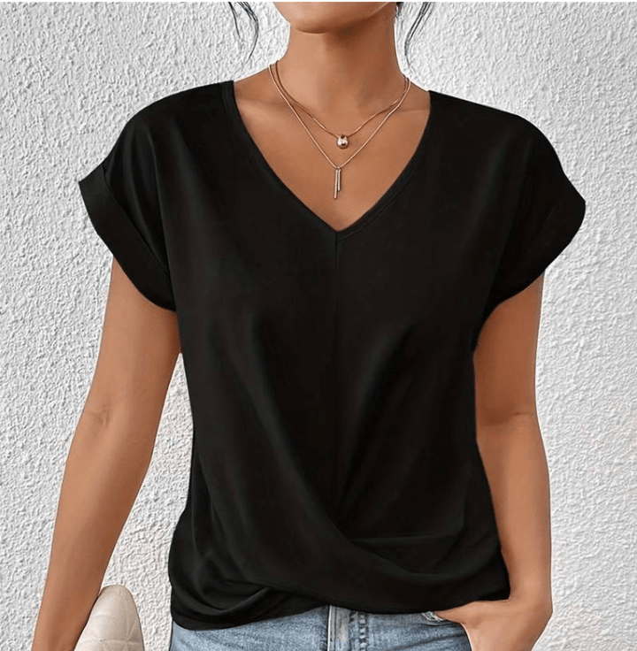 Carolyn | Tummy-Tucking V-Neck Top