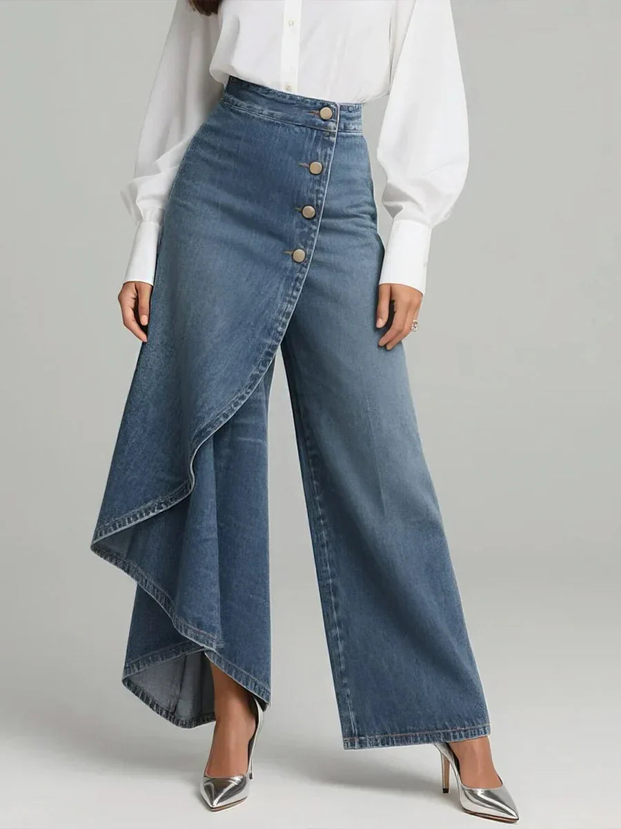 Zynera™ – High-Waisted Wide-Leg Jeans
